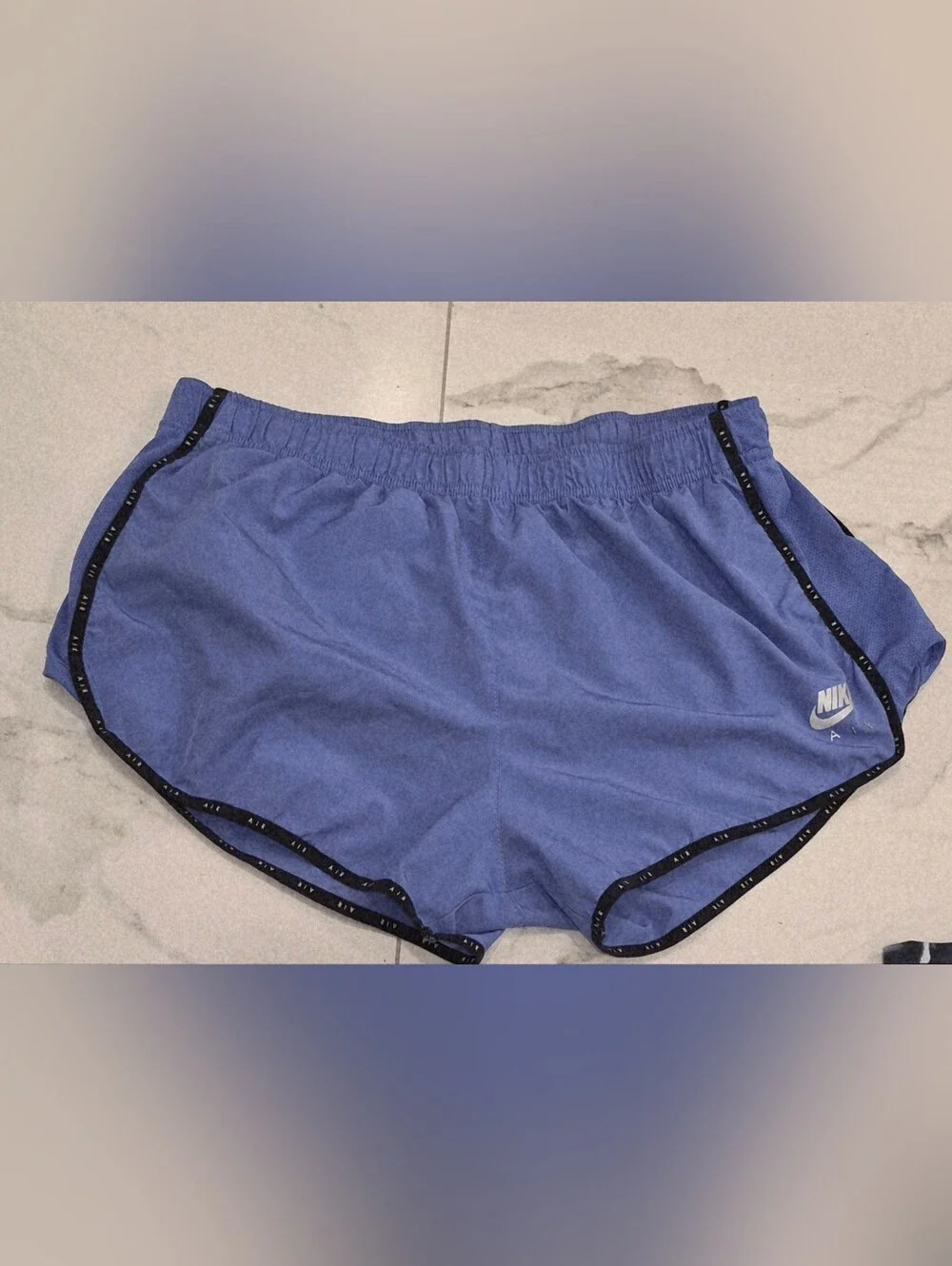 Nike Air Women's Purple Athletic Running Shorts with Black Trim